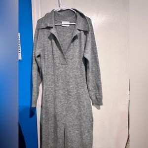 Nanushka Wool Maxi Dress with front slit